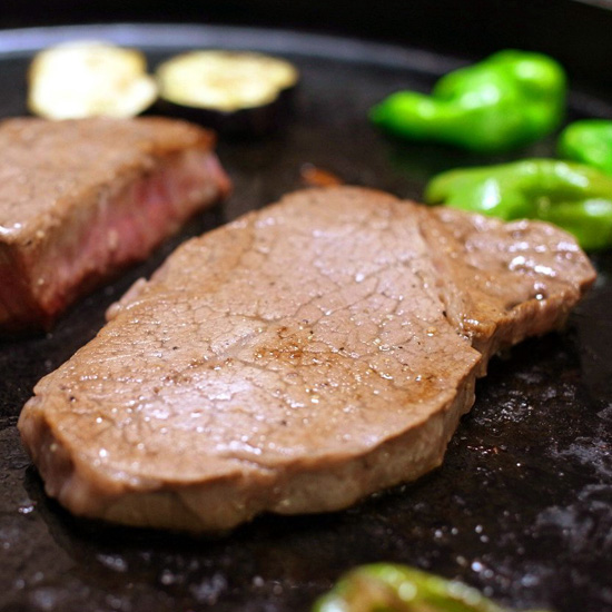 シャトーブリアン焼く