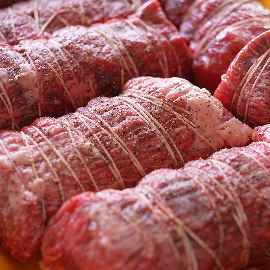 ローストビーフ作成中