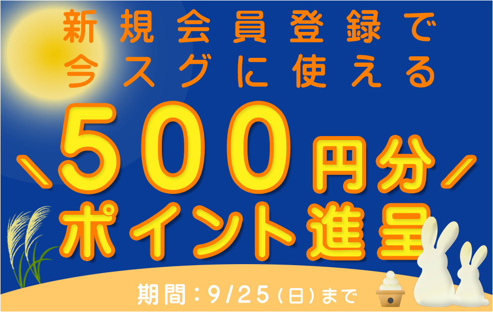 新規会員登録キャンペーン